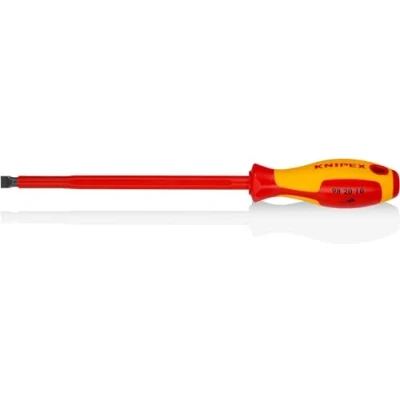 Imagen de Knipex Destornilladores para tornillos planos bruñido, mango aislante en dos componentes, según norma VDE 320 mm 98 20 10