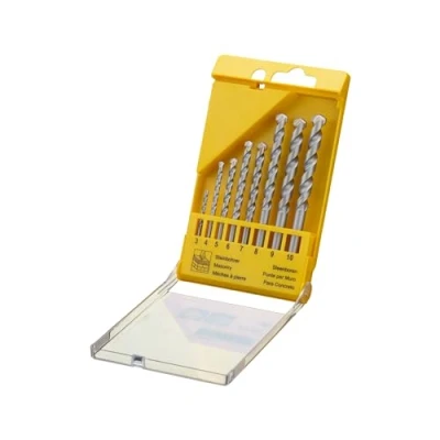 Imagen de DEWALT DT9288 QZ Juego de brocas para piedra 8 piezas (tamaños: 3, 4, 5, 6, 7, 8, 9 y 10 mm, albañilería, en una práctica caja plástico).