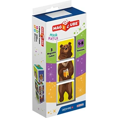 Imagen de Geomag Magicube Match &amp; Mix Juguetes de construcción, Multicolor, 3 Piezas, 110