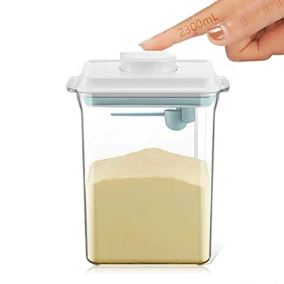 Imagen de Vientiane 2.3L Caja Portátil de Leche En Polvo,Sellado Transparente Polvo, Almacenamiento Para Almacenar Frutas y Alimentos Bebés