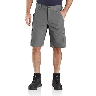 Imagen de Carhartt Rugged Flex Relaxed Fit Ripstop Cargo Work Short Pantalones Cortos Utility, Acero, 40W Hombres
