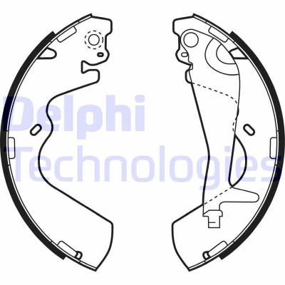 Imagen de DELPHI LS1934 Zapatas de Freno 270 53 HYUNDAI: Galloper 2, H 1 / Starex MPV, 1, MITSUBISHI: