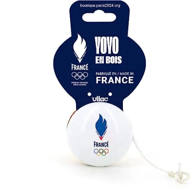 Imagen de Vilac 240801 Edición Especial para los Juegos Olímpicos de 2024 Yoyo Equipe Francia Juguete con Licencia Oficial niños a Partir 5 años único