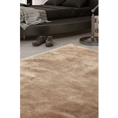 Imagen de ABC Tappeti Alfombra Shaggy Extra Soft Marrón 80 x 150 cm
