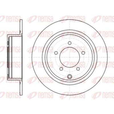 Imagen de REMSA 61554.00 Disco de freno Eje trasero 302, 302 10 5 macizo MITSUBISHI: Lancer 8 Limousine, ASX SUV, Outlander 2 PEUGEOT: 4007, 4008 SUV