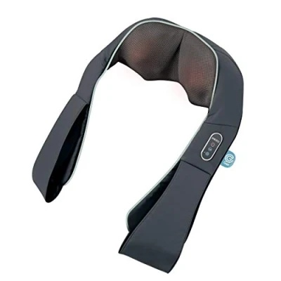 Imagen de HoMedics GEL Masajeador Eléctrico para el Cuello, Hombros y Espalda Simula las Manos de un Terapeuta en tu Hogar, Masaje Shiatsu, Calor Relajante, Almohadilla 3D, Intensidad Regulable, Portátil