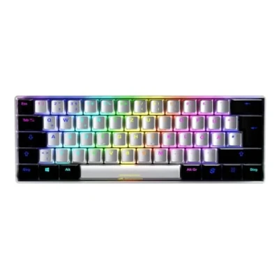 Imagen de Sharkoon Skiller SGK50 S4 WH Kailh Blue Teclado para Videojuegos USB Blanco