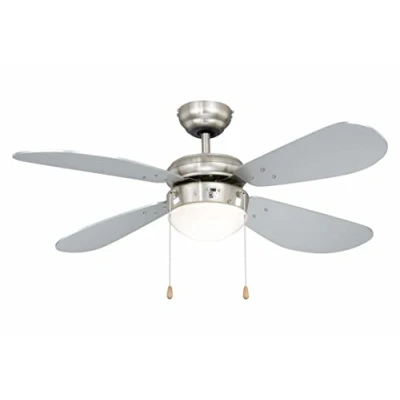 Imagen de aireRyder Classic Ventilador de Techo, 50 W, Metal, 3 Velocidades, Níquel/Plata