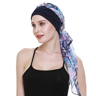 Imagen de FocusCare Turbantes para quimioterapia a los pacientes de cáncer headwrap mujer sombreros bufandas alopecia