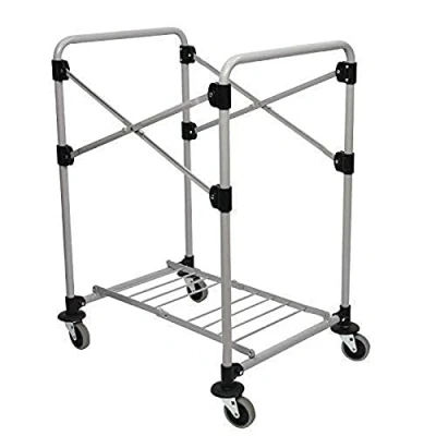 Imagen de Rubbermaid Commercial Products 1871643 Carro x Plegable, Plata, 150L, 51.6 cm 61.3 83.9