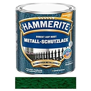 Imagen de 250 ml Hammerite directamente en óxido de metal lacado Protector Verde Oscuro, martillado
