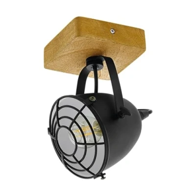 Imagen de EGLO Downlight Gatebeck, madera/negro, madera