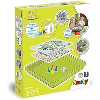 Imagen de Smoby Cajonera con 4 Juegos, Compatible la Mesa Picnic de Las Casitas (810913)