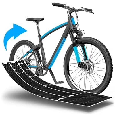 Imagen de Película Protectora de Pintura para Bicicleta Montaña, BMX, Carretera, Trekking, etc. Conjunto Cuadro 21 Piezas contra Golpes Piedras Carbono y Autoadhesivo