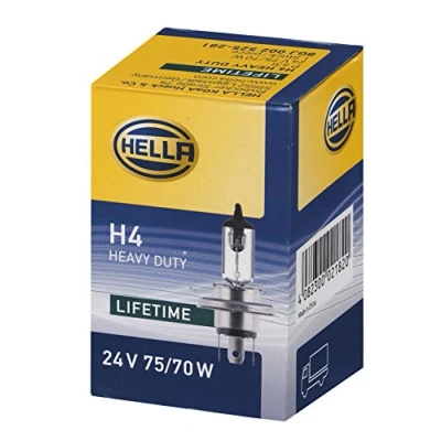 Imagen de HELLA 8GJ 002 525 281 Halógena Lámpara H4 24V 75/70W Modelo de zócalo, bombilla incandescente: P43t 38