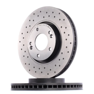 Imagen de BREMBO XTRA LINE 09.A532.1X Disco de freno 300 28 5 perforado/ventil. int. revestido altamente carbonizado con tornillos KIA: Sportage III, CARENS 4