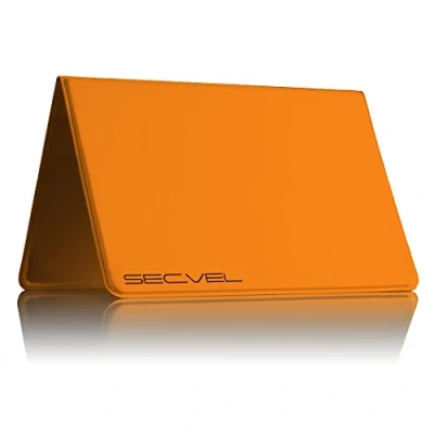 Imagen de Funda protectora patentada para 4 tarjetas RFID NFC y bloqueador de campo magnético Organizador tarjeta crédito, identificación Protección datos al 100 % comprobada por CTC/advanced (miembro RW TÜV Group) Capri