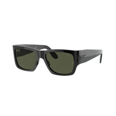 Imagen de Ray Ban Unisex RB2187 WAYFARER NOMAD 901/31 Occhiali da sole Acetato Negro G15 Cuadrada Normal