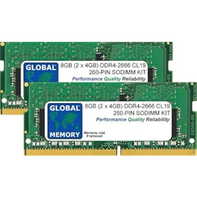 Imagen de 8GB (2 x 4GB) DDR4 2666MHz PC4 21300 260 PIN SODIMM Memoria RAM Kit para 27 Pulgada Retina 5K iMac (2019)