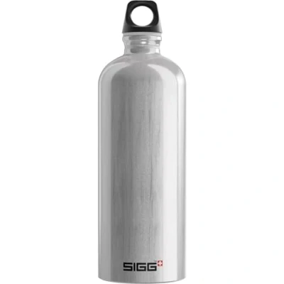 Imagen de SIGG Traveller Alu botella cantimplora (1 L), con tapa hermética libre de sustancias nocivas, aluminio ligera