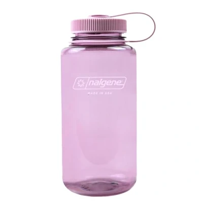 Imagen de Nalgene Sustain Tritan Botella de agua sin BPA hecha con material derivado del 50% residuos plásticos, 32 onzas, boca ancha, flor cerezo