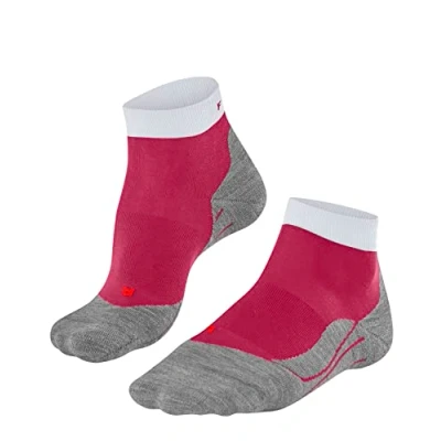 Imagen de FALKE RU4 Endurance Short W SSO algodón anti ampollas 1 par, Calcetines para correr Mujer, Rojo (Rose 8565), 35 36