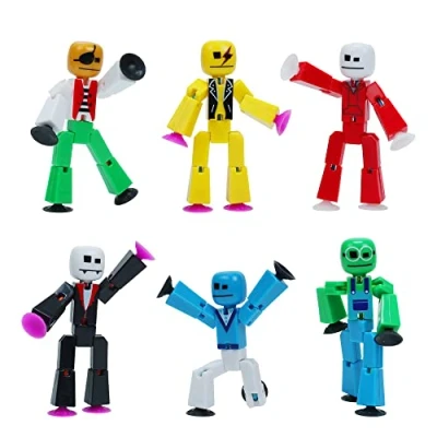 Imagen de Zing Stikbot Avatar Series 1, juego de 6 figuras acción coleccionables con impresión UV, crea animación Stop Motion, ideal para niños a partir 4 años