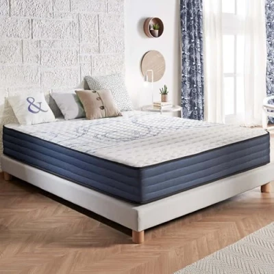 Imagen de Naturalex Colchón Viscoelástico 135x190 cm Altura 24 PerfectDream Espuma Ultra Transpirable MemoFeel V30 + Blue Látex Semifirme Máximo Comfort Hipoalergénico Reversible