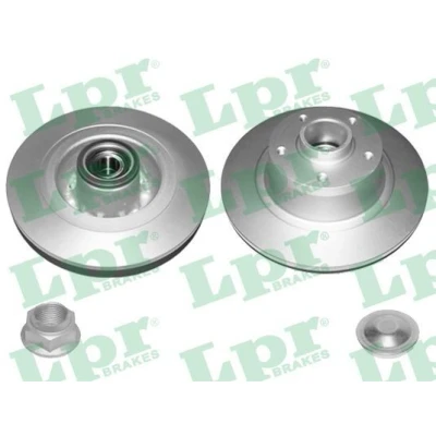 Imagen de LPR R1077PRCA Disco de freno 290 11 5 macizo revestido con juego cojinetes rueda, anillo sensor ABS accesorios RENAULT: MEGANE 3 Coupe