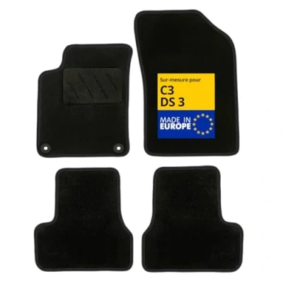 Imagen de DBS Alfombrillas para Coche A Medida C3/DS3 con Clips Antideslizantes 4 Piezas