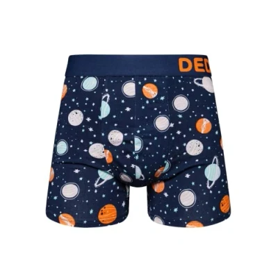 Imagen de Dedoles Calzoncillos Hombre y Chico Ropa Interior Algodón Boxer Muchos diseños Divertidos Dinosaurios Hockey Patos, Color: Azul, diseño: Cosmos (bóxers Ajustados), tamaño: 2XL