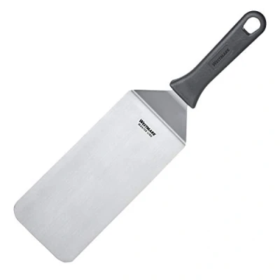 Imagen de Westmark Espátula profesional para grill, Angulada, Flexible, Cerrada, Tamaño de la hoja: 9,5 x 20 cm, Longitud: 36,5 Acero inoxidable / plástico, Master Line, Negro/plateado, 13402270