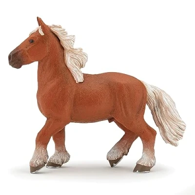 Imagen de Papo Caballo Comtois Sparks Figura, Multicolor (51555)