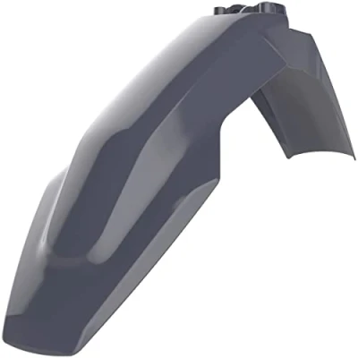 Imagen de POLISPORT 8572400006 Guardabarros delantero réplica OEM fabricado en plástico brillante duradero y resistente compatible con motocicletas Husqvarna color nardo gris