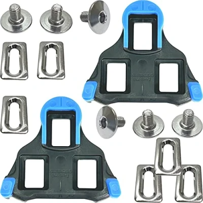 Imagen de SHIMANO Guantes Placas SPD SL Cleat SH + F26 Pegatinas 12 Not Fixed (vorne mittig drehend) Blau