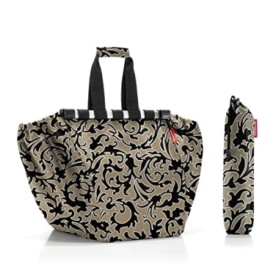 Imagen de reisenthel easyshoppingbag Bolsa para carrito de las compras, con dos asas robustas un transporte fácil, diseño plegable y repelente al agua, en puntos mezclados, Couleur:Baroque Marble