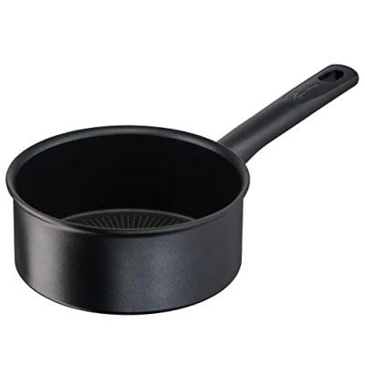 Imagen de Lagostina Rigenera Green Cacerola antiadherente de aluminio, diámetro 18 cm, olla inducción gas y horno, indicador cocción Thermosignal, revestimiento antiarañazos mango ergonómico
