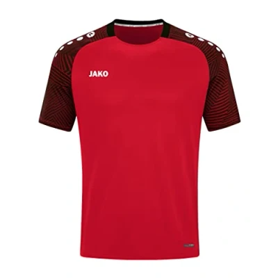 Imagen de JAKO Camiseta Performance, Rojo y Negro, Medium para Hombre