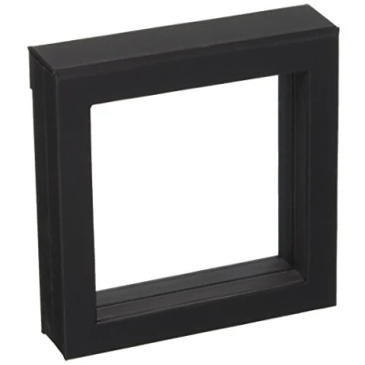 Imagen de SAFE 4507 Marco flotante negro 13x13 cm para monedas objetos 3D sus