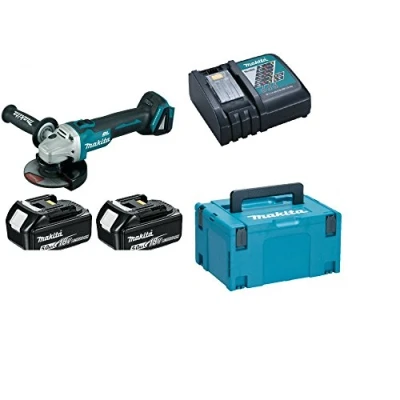 Imagen de Makita DGA506RTJ Miniamoladora 125mm 2x18V 5Ah Li ion con maletin Makpac