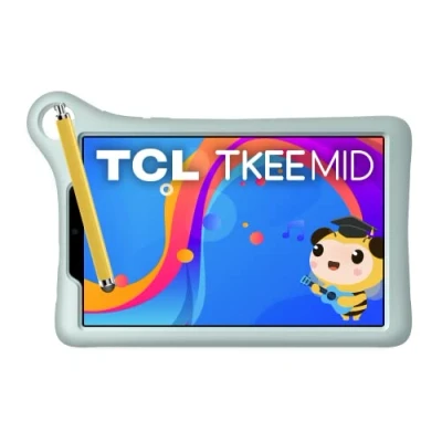 Imagen de TCL Tkee Mid 4G Tableta Infantil con Pantalla de 8&quot; HD Eyesafe, Morbia Funda Protectora y lápiz para niños incluidos en el Paquete, batería 4080mAh, Android 11, Ethereal Sky [Italia]