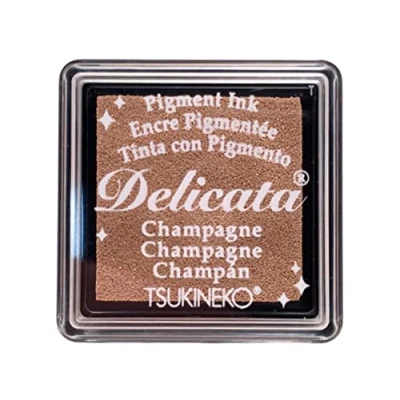 Imagen de Tsukineko Small Ink Pad Champagne Delicata Almohadilla de Tinta (tamaño pequeño), champán, S, Talla única