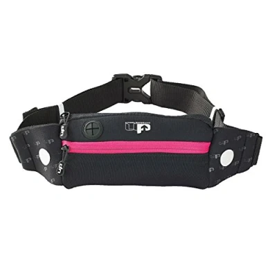 Imagen de Ultimate Performance Riñonera para Corredores Titan Negro/Rosa, Talla Universal