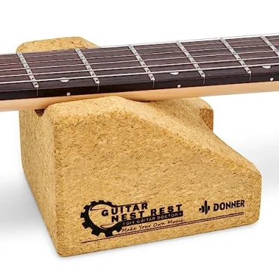 Imagen de Donner Soporte para el Cuello de la Guitarra, Guitarra Resto Almohada Cuerda Instrumento Soporte, Herramienta Reparación Instrumentos Musicales