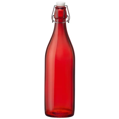 Imagen de Bormioli Rocco Swing Top Bottle / Weck Giara Red 1 Liter