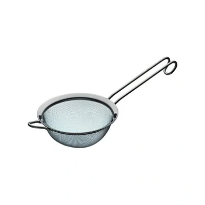 Imagen de KitchenCraft MasterClass Colador de Acero Inoxidable, Malla Resistente, 20,5 cm Pleateado