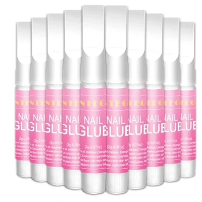 Imagen de 10Pcs Pegamento Uñas Postizas Super Fuerte (2g),Super para Puntas,para Pegar o Reparar ArtificialesIdeal, puntas de Pegamento,para Arte Acrílico