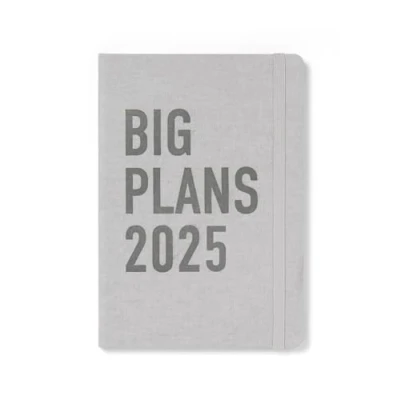Imagen de Letts of London Big Plans Agenda 2025, tamaño A5, vista semanal, color piedra
