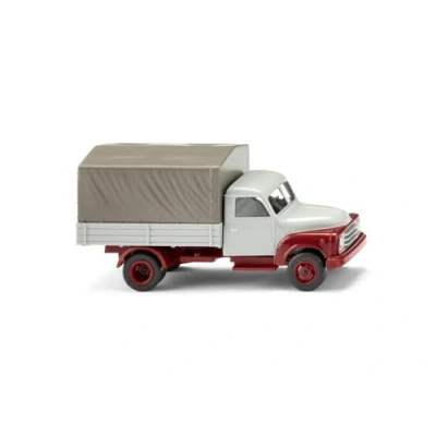Imagen de Wiking 034504 H0 camión plano Hanomag L 28 modelo en miniatura gris ventana carril HO 1:87 ¡No es un juguete!