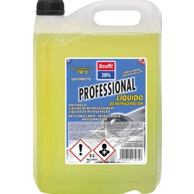 Imagen de Krafft Anticongelante Coche 30% Protección 18º Líquido Refrigerante Amarillo 5 Litros
